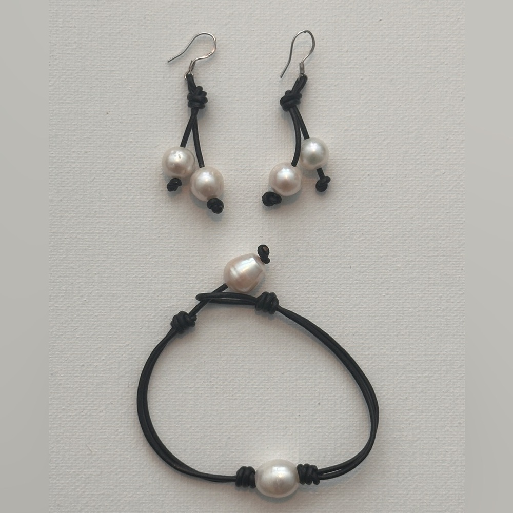 Freshwater Pearl  Drop Earrings & Bracelets